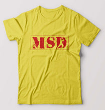 Load image into Gallery viewer, MS Dhoni (MSD) T-Shirt for Men-Yellow-Ektarfa.online