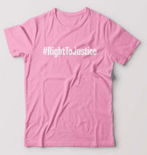 Load image into Gallery viewer, Right to Justice T-Shirt for Men-Light Baby Pink-Ektarfa.online