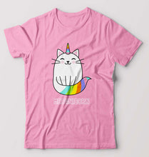 Load image into Gallery viewer, Cat Unicorn T-Shirt for Men-Light Baby Pink-Ektarfa.online