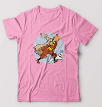 Load image into Gallery viewer, Tintin T-Shirt for Men-Light Baby Pink-Ektarfa.online