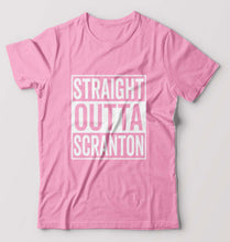 Load image into Gallery viewer, Straight Outta Scranton T-Shirt for Men-Light Baby Pink-Ektarfa.online