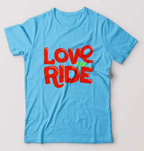 Load image into Gallery viewer, Love to Ride T-Shirt for Men-Light Blue-Ektarfa.online