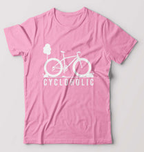 Load image into Gallery viewer, Cycloholic T-Shirt for Men-Light Baby Pink-Ektarfa.online