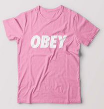 Load image into Gallery viewer, Obey T-Shirt for Men-Light Baby Pink-Ektarfa.online