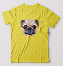Load image into Gallery viewer, Pug Dog T-Shirt for Men-Yellow-Ektarfa.online