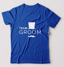 Load image into Gallery viewer, Team Groom T-Shirt for Men-Royal Blue-Ektarfa.online
