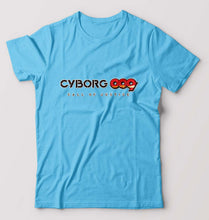 Load image into Gallery viewer, CYBORG009 CALL OF JUSTICE T-Shirt for Men-Light Blue-Ektarfa.online