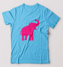 Load image into Gallery viewer, Pink Elephant T-Shirt for Men-Light Blue-Ektarfa.online