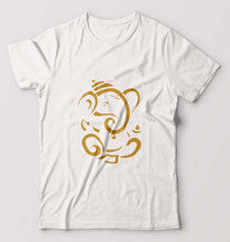 Load image into Gallery viewer, Ganpati JI(Ganesh) T-Shirt for Men-White-Ektarfa.online