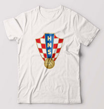 Load image into Gallery viewer, Croatia Football T-Shirt for Men-White-Ektarfa.online