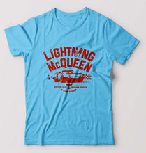 Load image into Gallery viewer, Lightning McQueen T-Shirt for Men-Light Blue-Ektarfa.online