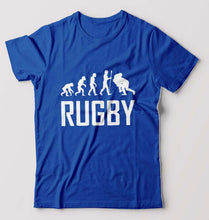 Load image into Gallery viewer, Rugby Evolution T-Shirt for Men-Royal Blue-Ektarfa.online