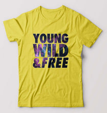 Load image into Gallery viewer, Young Wild Free T-Shirt for Men-Yellow-Ektarfa.online