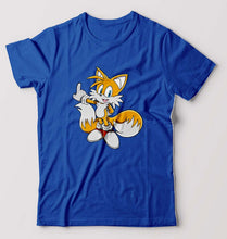 Load image into Gallery viewer, Tails Sonic T-Shirt for Men-Royal Blue-Ektarfa.online