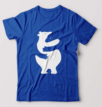 Load image into Gallery viewer, Hippo Dolphin Hug T-Shirt for Men-Royal Blue-Ektarfa.online