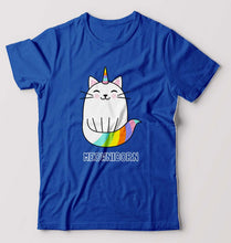 Load image into Gallery viewer, Cat Unicorn T-Shirt for Men-Royal Blue-Ektarfa.online