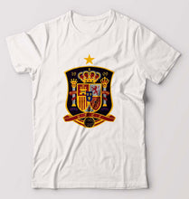 Load image into Gallery viewer, Spain Football T-Shirt for Men-White-Ektarfa.online