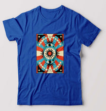 Load image into Gallery viewer, Psychedelic Peace and Love T-Shirt for Men-Royal Blue-Ektarfa.online