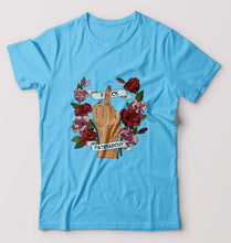 Load image into Gallery viewer, Fuck Patriarchy T-Shirt for Men-Light Blue-Ektarfa.online