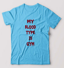 Load image into Gallery viewer, Gym T-Shirt for Men-Light Blue-Ektarfa.online