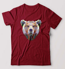Load image into Gallery viewer, Bear T-Shirt for Men-Maroon-Ektarfa.online
