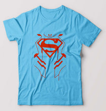 Load image into Gallery viewer, Superman Superhero T-Shirt for Men-Light Blue-Ektarfa.online
