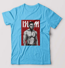 Load image into Gallery viewer, Islam Makhachev T-Shirt for Men-Light Blue-Ektarfa.online
