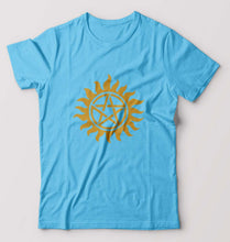 Load image into Gallery viewer, Supernatural T-Shirt for Men-Light Blue-Ektarfa.online