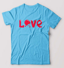 Load image into Gallery viewer, Love Table Tennis (TT) T-Shirt for Men-Light Blue-Ektarfa.online