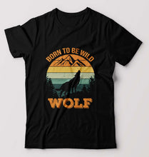 Load image into Gallery viewer, Wolf T-Shirt for Men-Black-Ektarfa.online