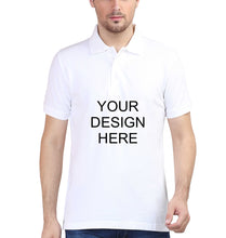 Load image into Gallery viewer, Customized-Custom-Personalized Polo T-Shirt for Men-White-Ektarfa.online