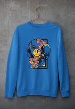 Load image into Gallery viewer, Trippy Psychedelic Skull Emoji Unisex Sweatshirt for Men/Women-Ektarfa.online