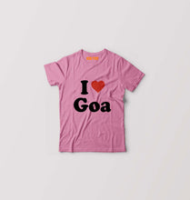 Load image into Gallery viewer, I Love Goa Kids T-Shirt for Boy/Girl-Pink-Ektarfa.online