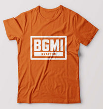 Load image into Gallery viewer, Battlegrounds Mobile India (BGMI) T-Shirt for Men-Orange-Ektarfa.online