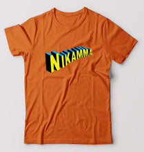 Load image into Gallery viewer, Nikamma T-Shirt for Men-Orange-Ektarfa.online