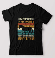 Load image into Gallery viewer, Horse T-Shirt for Men-Black-Ektarfa.online