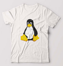 Load image into Gallery viewer, Linux T-Shirt for Men-White-Ektarfa.online