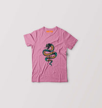 Load image into Gallery viewer, Snake Kids T-Shirt for Boy/Girl-Pink-Ektarfa.online