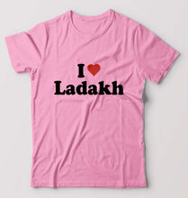 Load image into Gallery viewer, I Love Ladakh T-Shirt for Men-Light Baby Pink-Ektarfa.online