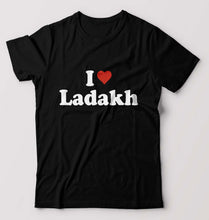 Load image into Gallery viewer, I Love Ladakh T-Shirt for Men-Black-Ektarfa.online