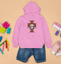 Load image into Gallery viewer, Portugal Football Kids Hoodie for Boy/Girl-Light Baby Pink-Ektarfa.online