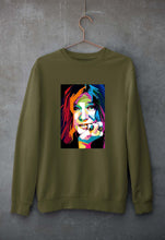 Load image into Gallery viewer, Janis Joplin Unisex Sweatshirt for Men/Women-Olive Green-Ektarfa.online