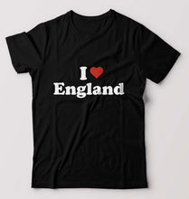 Load image into Gallery viewer, I Love England T-Shirt for Men-Black-Ektarfa.online