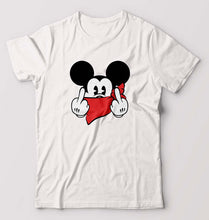 Load image into Gallery viewer, Mickey Mouse Fuck T-Shirt for Men-White-Ektarfa.online