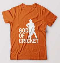 Load image into Gallery viewer, Sachin Tendulkar God T-Shirt for Men-Orange-Ektarfa.online