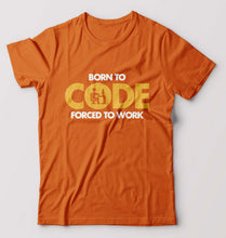 Load image into Gallery viewer, Coder Geek T-Shirt for Men-Orange-Ektarfa.online