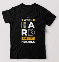 Load image into Gallery viewer, Work Hard T-Shirt for Men-Black-Ektarfa.online