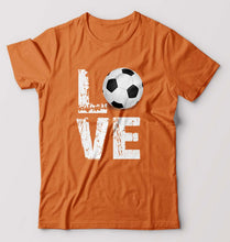 Load image into Gallery viewer, Love Football T-Shirt for Men-Orange-Ektarfa.online