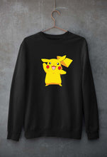 Load image into Gallery viewer, Pikachu Unisex Sweatshirt for Men/Women-Black-Ektarfa.online