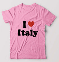 Load image into Gallery viewer, I Love Italy T-Shirt for Men-Light Baby Pink-Ektarfa.online